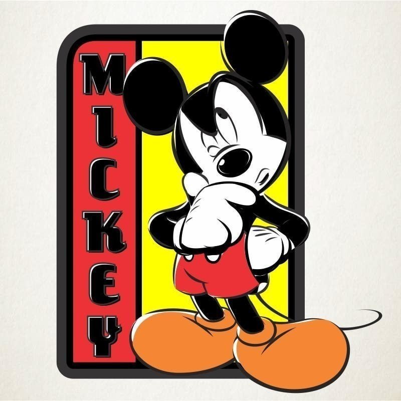 mickey pensativo